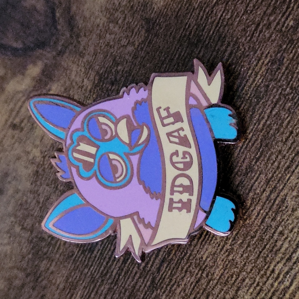 Furby "IDGAF" pin